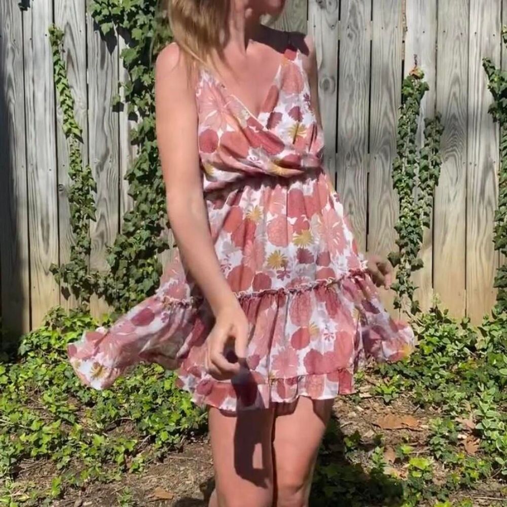 Altar-d-state Women's Pink and Cream Dress